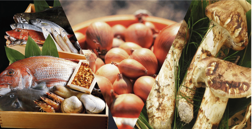 海神人の食卓 宴の料理|淡路島の新鮮な海の幸と山の幸を堪能