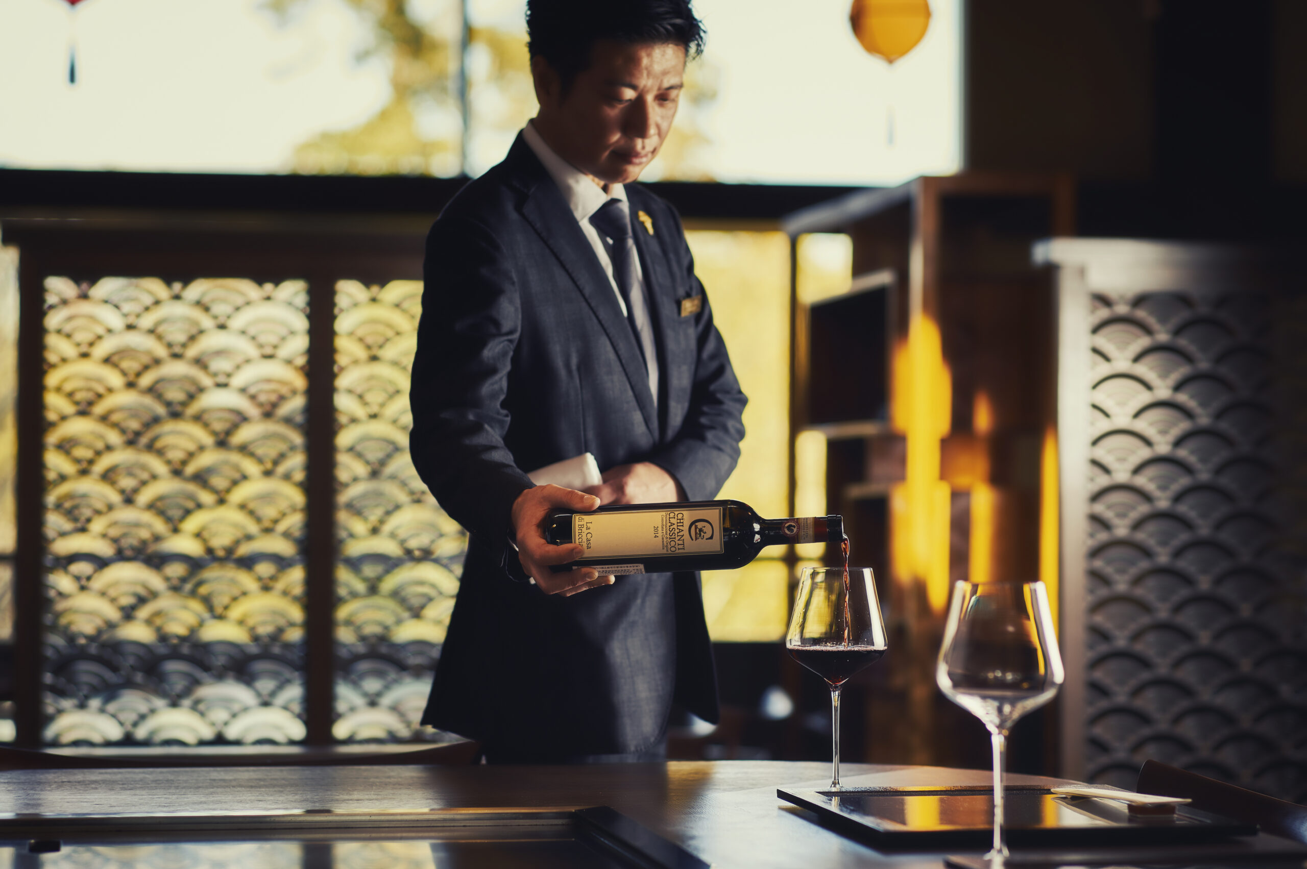 ソムリエによるペアリングも可能